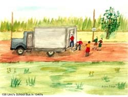 043_Ulric's_School_Bus_In_1940s