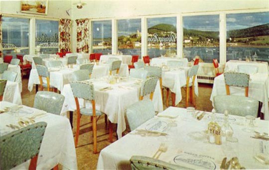 interior of bakers hotel,gaspe,quebec