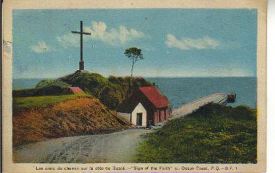 1940's - sign of faith on the gaspe coast,quebec