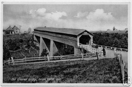 old covered bridge, gaspe coast