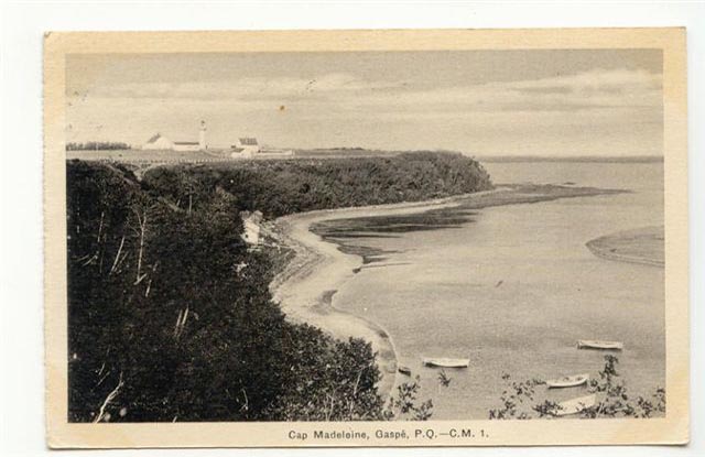 gaspe cap madeleine lighthouse 1937