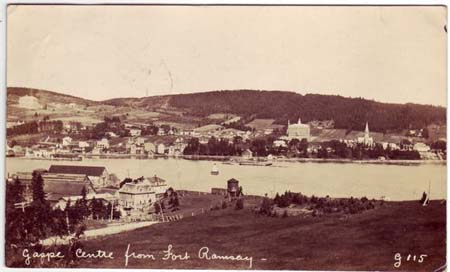 gaspe from fort ramsay 1908